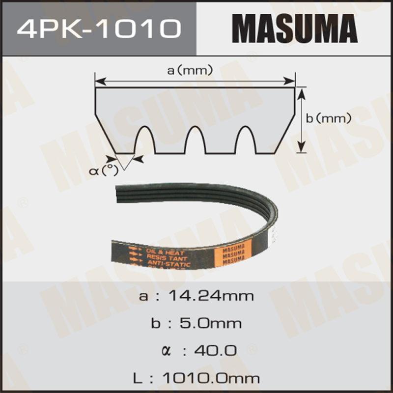 Ремень ручейковый MASUMA 4PK1010