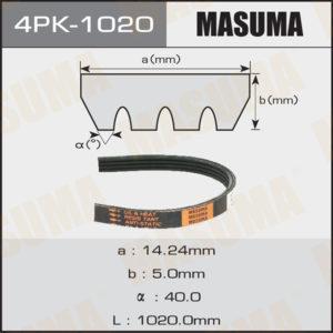 Ремень ручейковый MASUMA 4PK1020