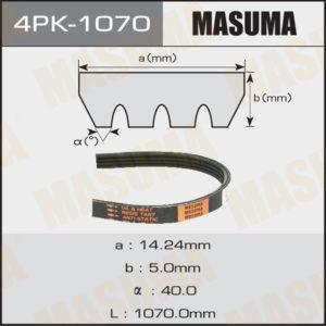 Ремень ручейковый MASUMA 4PK1070