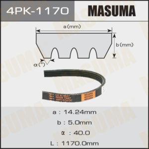Ремень ручейковый MASUMA 4PK1170