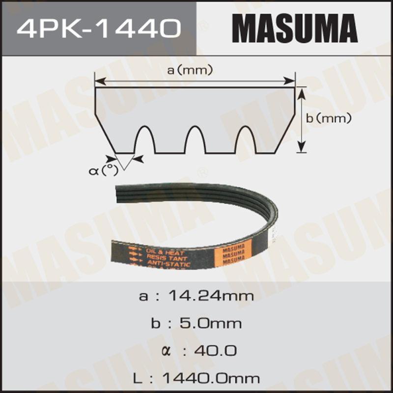 Ремінь струмковий MASUMA 4PK1440