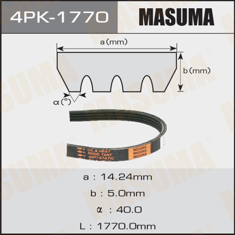 Ремень ручейковый MASUMA 4PK1770