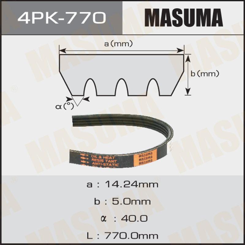 Ремень ручейковый MASUMA 4PK770