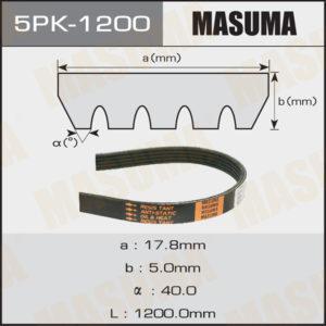 Ремень ручейковый MASUMA 5PK1200