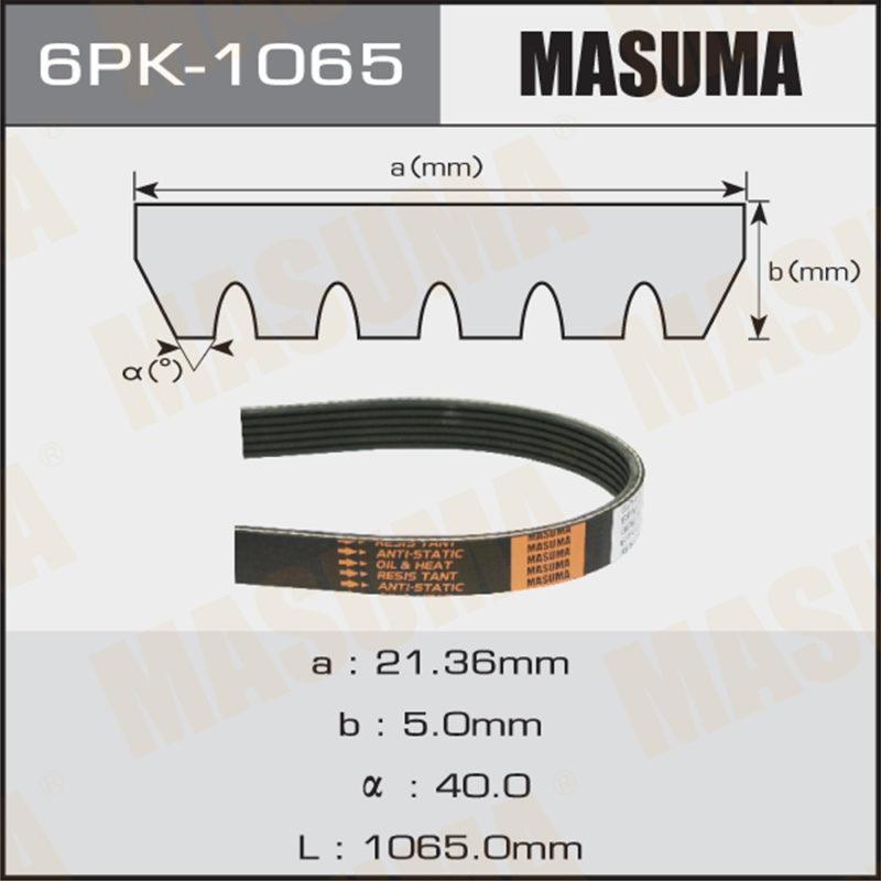 Ремінь струмковий MASUMA 6PK1065