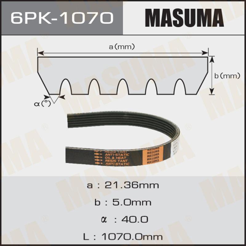 Ремінь струмковий MASUMA 6PK1070