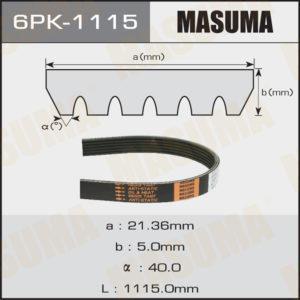 Ремінь струмковий MASUMA 6PK1115