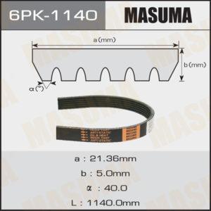 Ремень ручейковый MASUMA 6PK1140