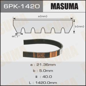 Ремень ручейковый MASUMA 6PK1420
