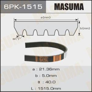 Ремень ручейковый MASUMA 6PK1515