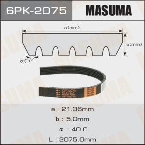 Ремень ручейковый MASUMA 6PK2075