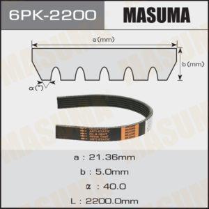 Ремінь струмковий MASUMA 6PK2200
