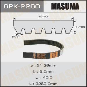 Ремень ручейковый MASUMA 6PK2260