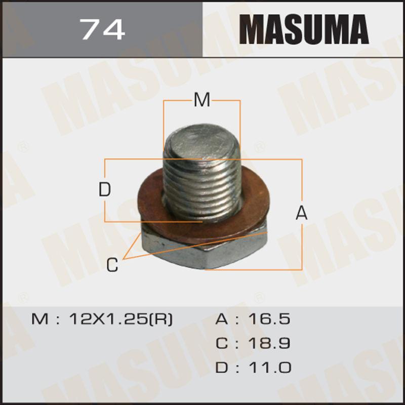 Болт маслосливний A/T MASUMA 74