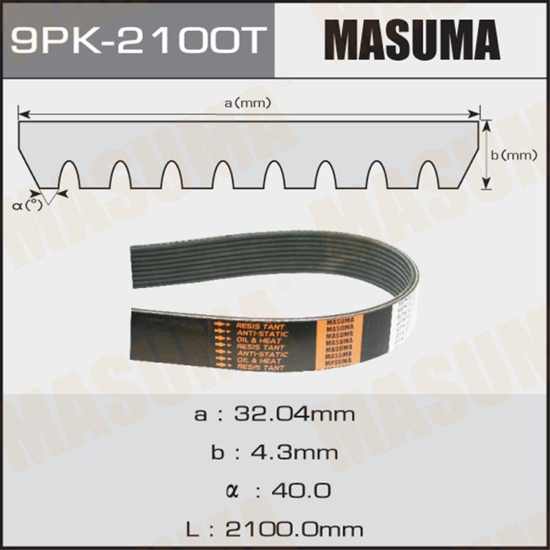 Ремень ручейковый MASUMA 9PK2100T