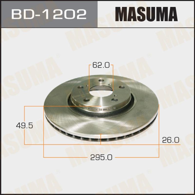 Диск гальмівний MASUMA BD1202