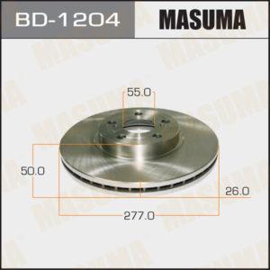 Диск гальмівний MASUMA BD1204