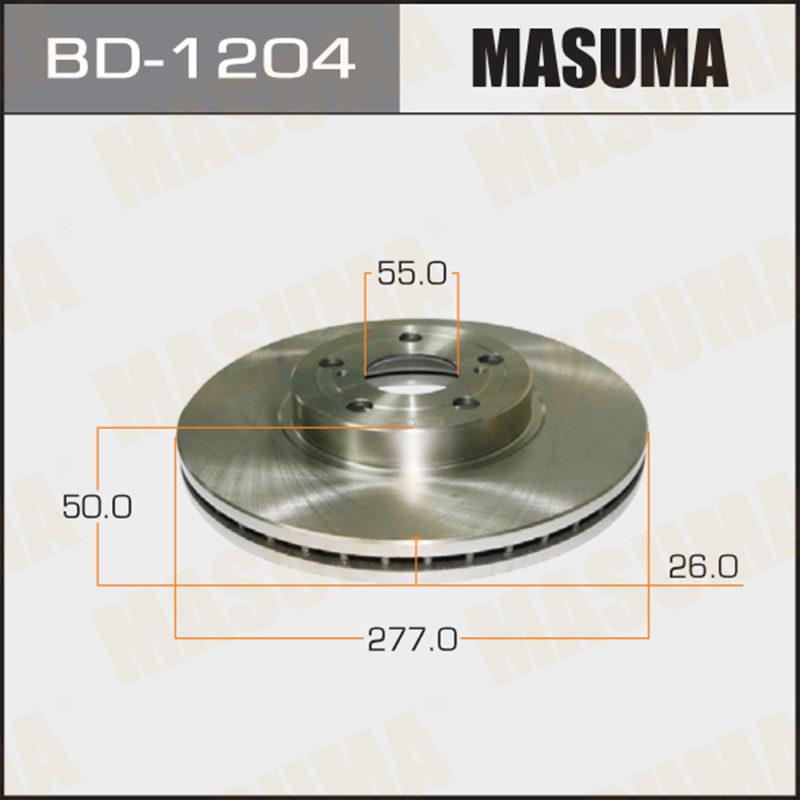 Диск тормозной MASUMA BD1204