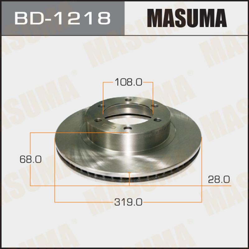 Диск тормозной MASUMA BD1218