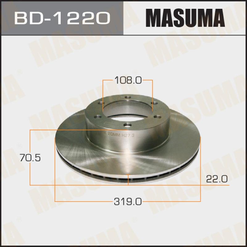Диск тормозной MASUMA BD1220