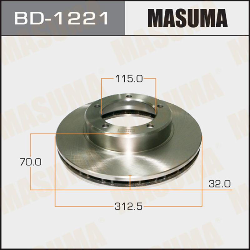 Диск тормозной MASUMA BD1221
