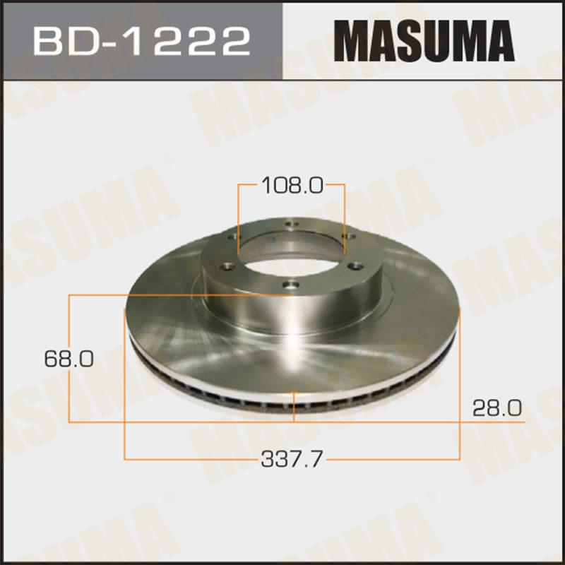 Диск тормозной MASUMA BD1222