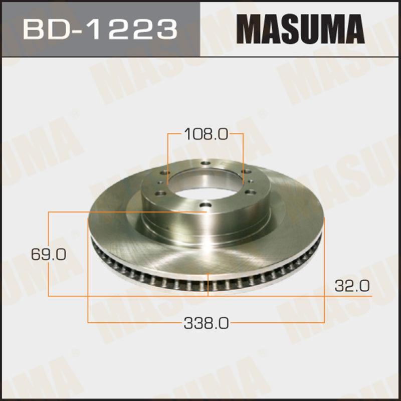Диск гальмівний MASUMA BD1223