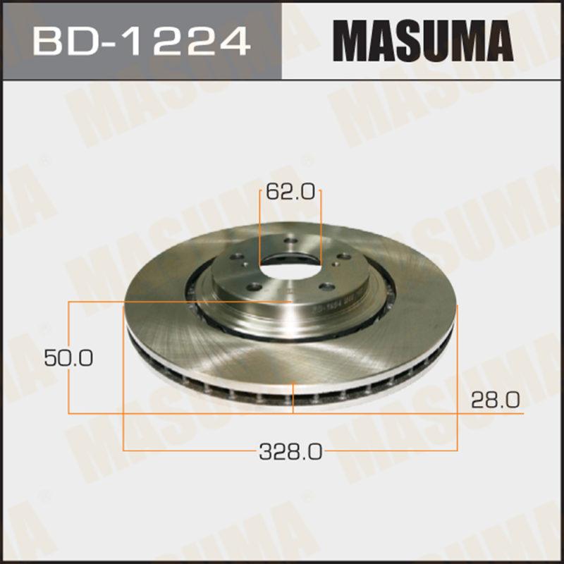 Диск гальмівний MASUMA BD1224