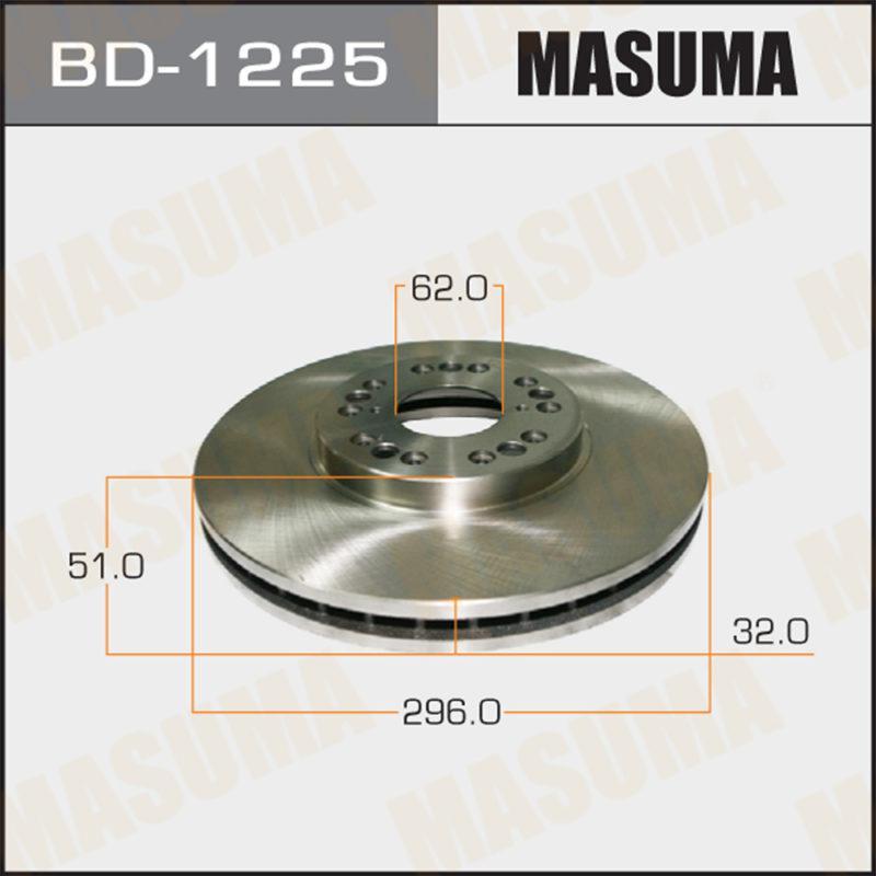 Диск тормозной MASUMA BD1225