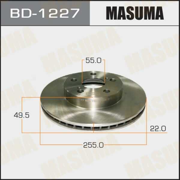 Диск гальмівний MASUMA BD1227