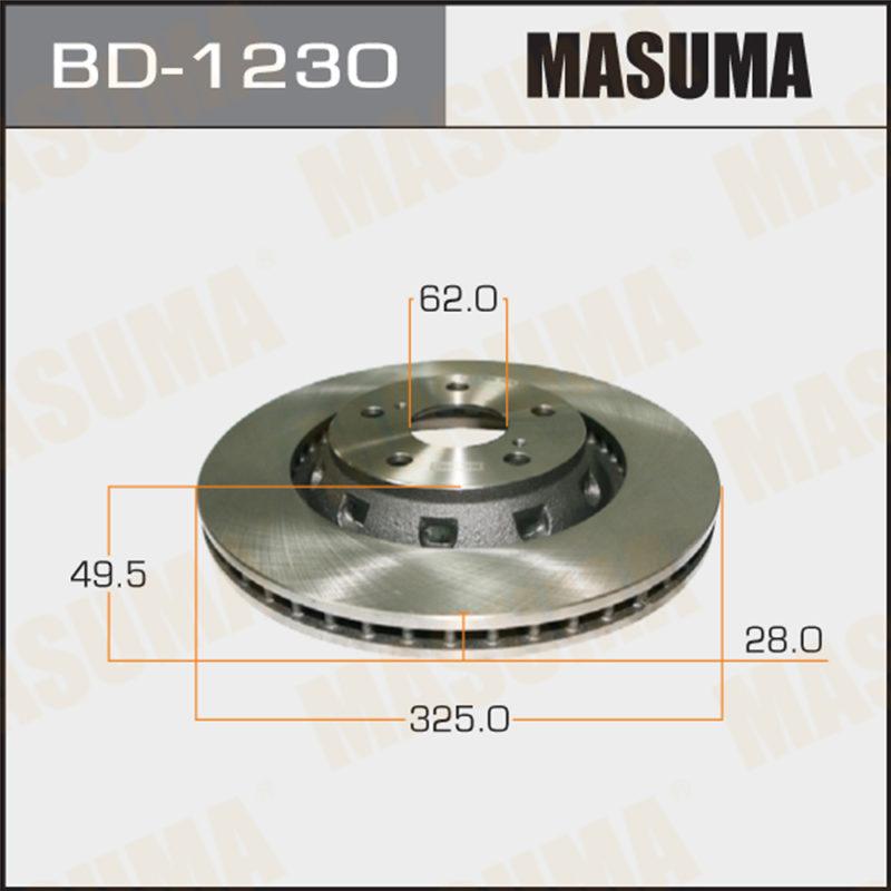 Диск тормозной MASUMA BD1230