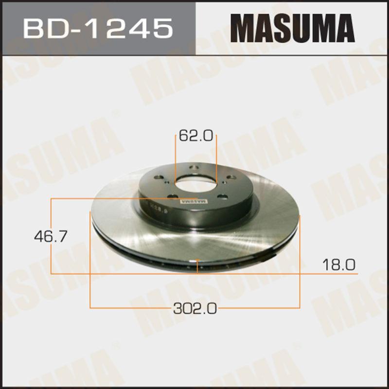 Диск гальмівний MASUMA BD1245