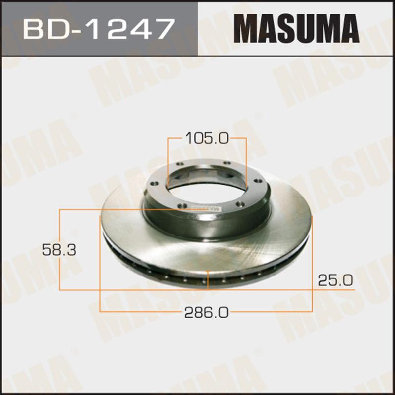Диск гальмівний MASUMA BD1247