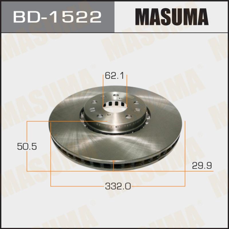Диск тормозной MASUMA BD1522