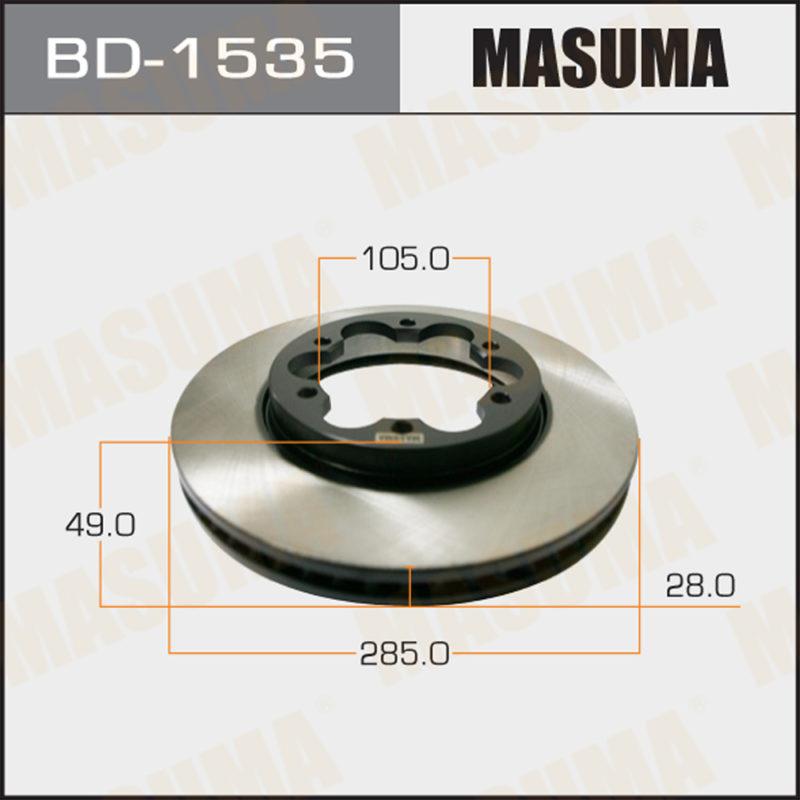 Диск гальмівний MASUMA BD1535