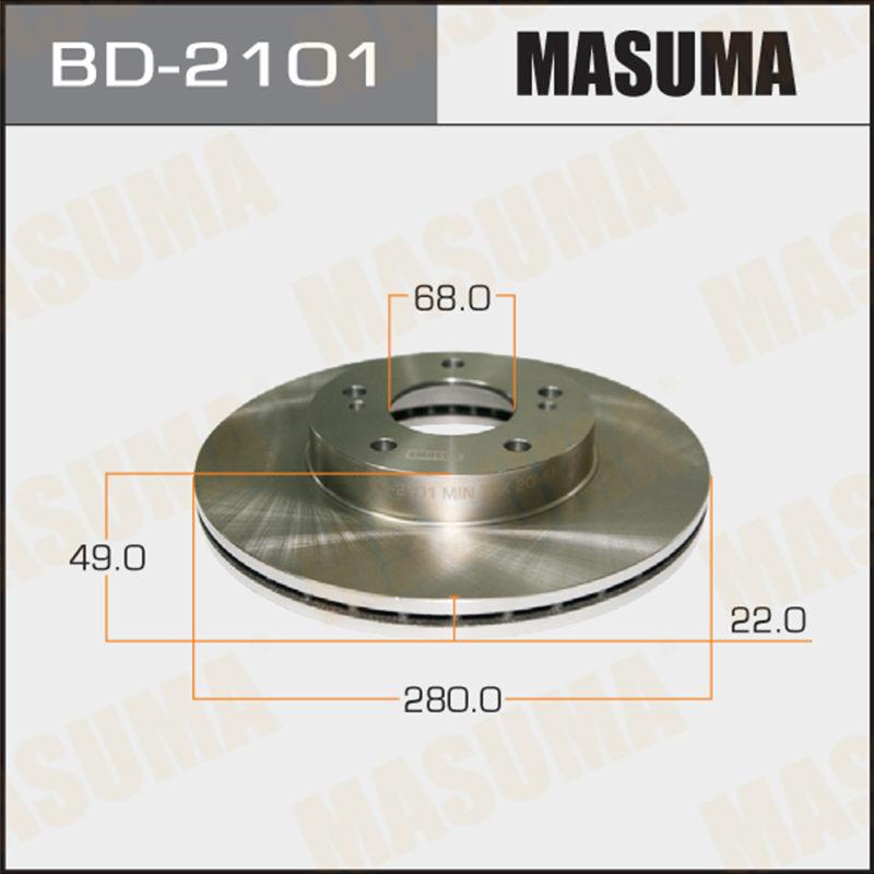 Диск тормозной MASUMA BD2101