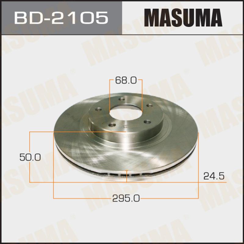 Диск гальмівний MASUMA BD2105