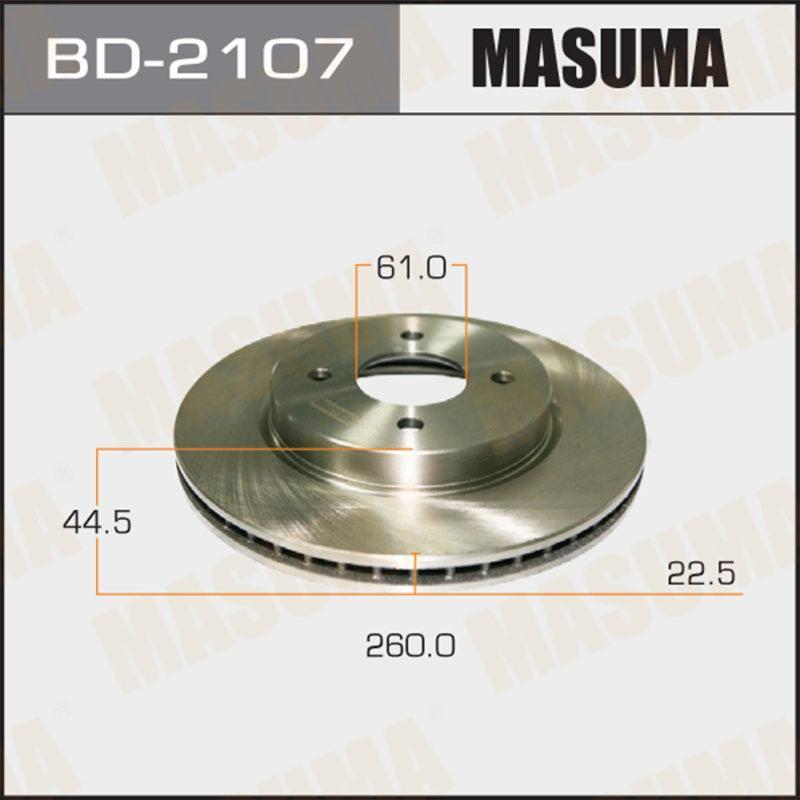 Диск гальмівний MASUMA BD2107