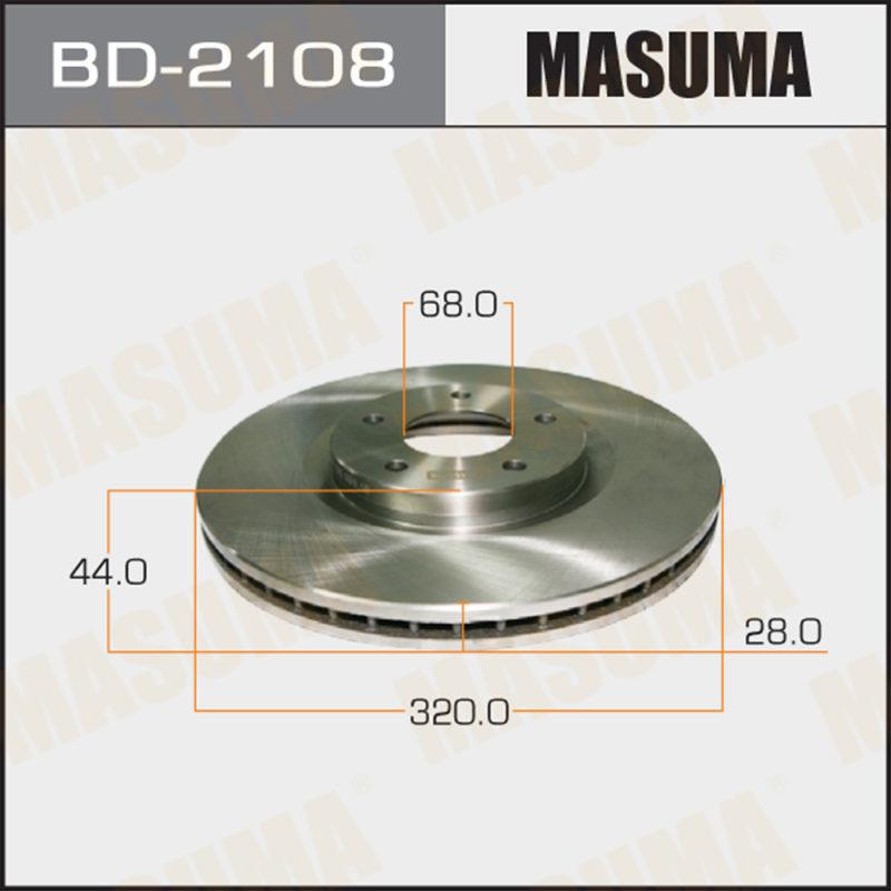 Диск тормозной MASUMA BD2108