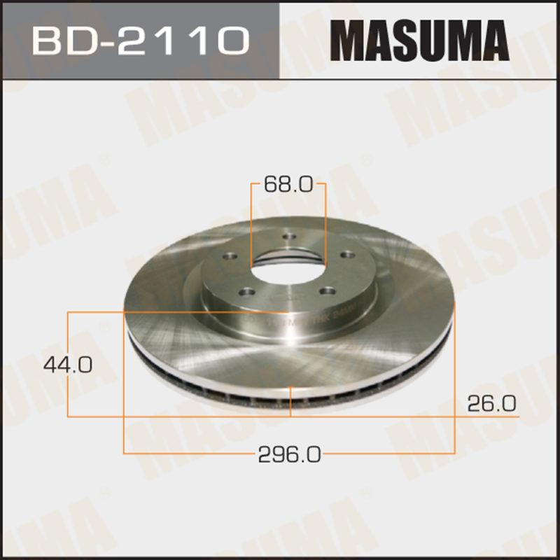 Диск тормозной MASUMA BD2110