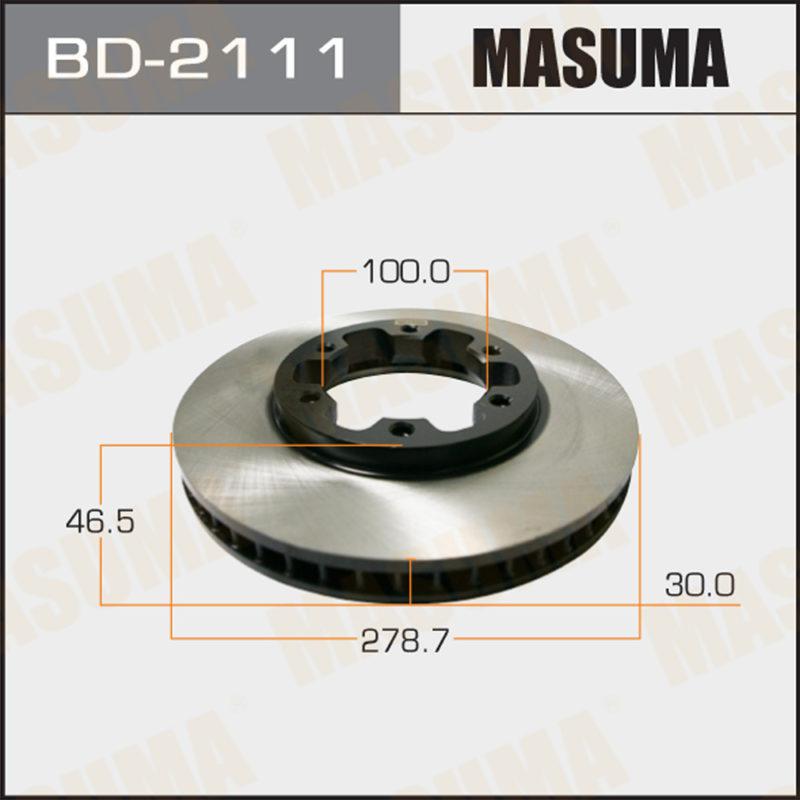 Диск гальмівний MASUMA BD2111