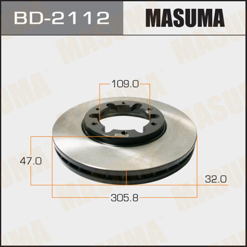 Диск гальмівний MASUMA BD2112