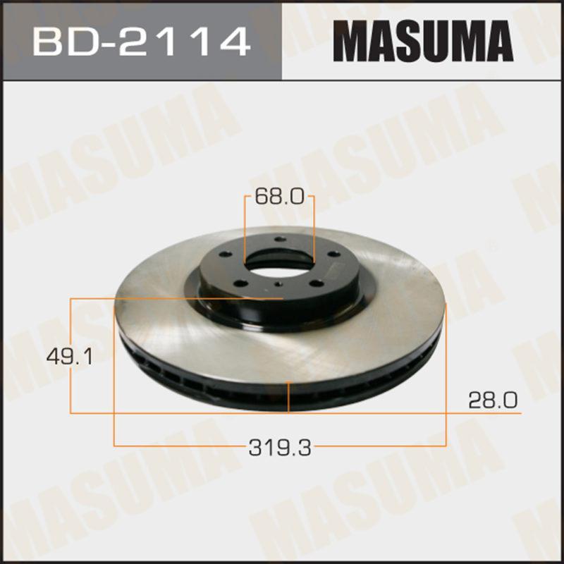 Диск тормозной MASUMA BD2114