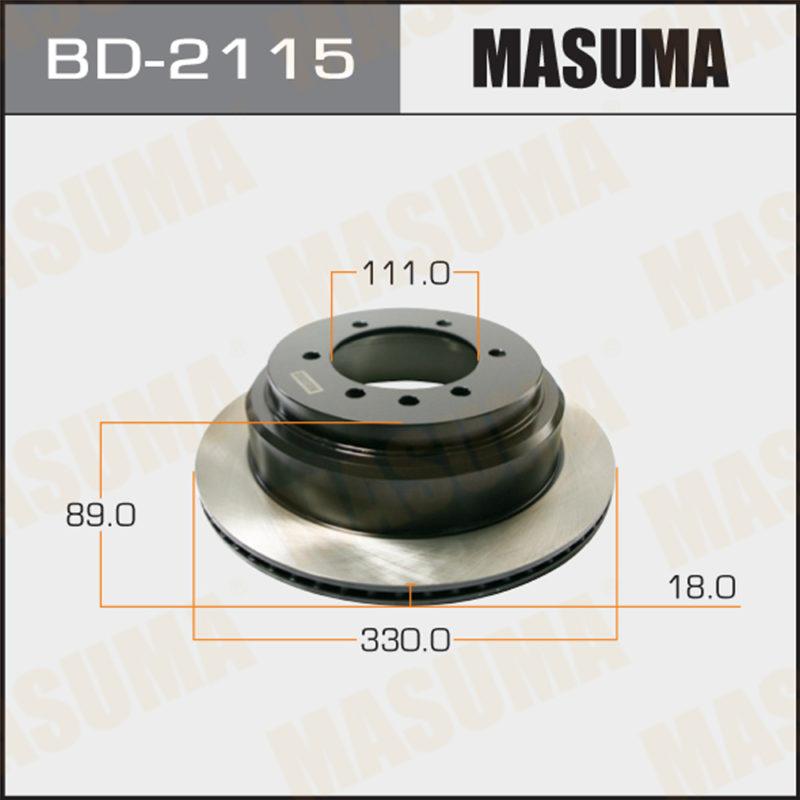 Диск гальмівний MASUMA BD2115