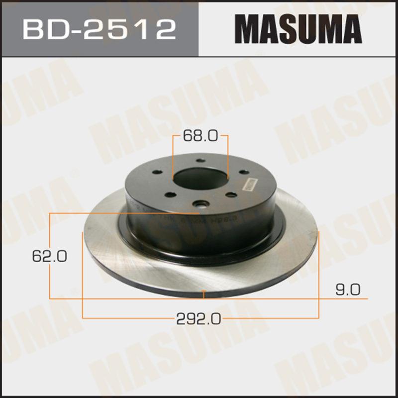 Диск тормозной MASUMA BD2512