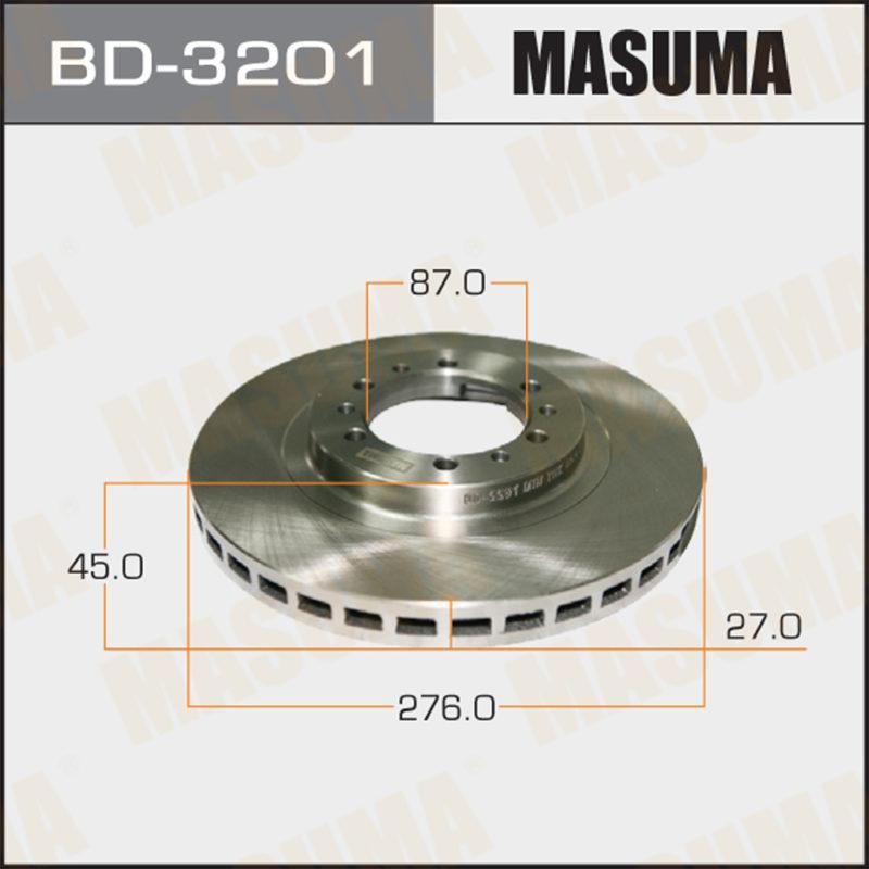 Диск тормозной MASUMA BD3201