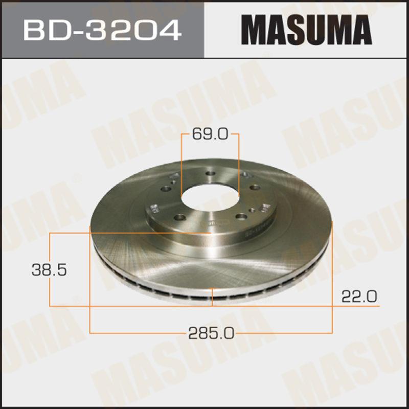Диск тормозной MASUMA BD3204