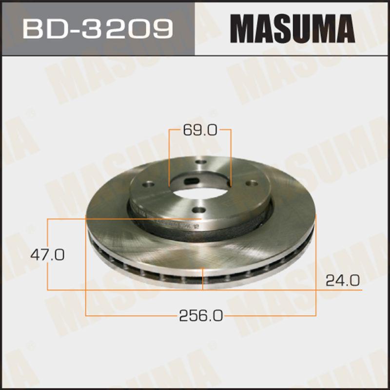 Диск гальмівний MASUMA BD3209