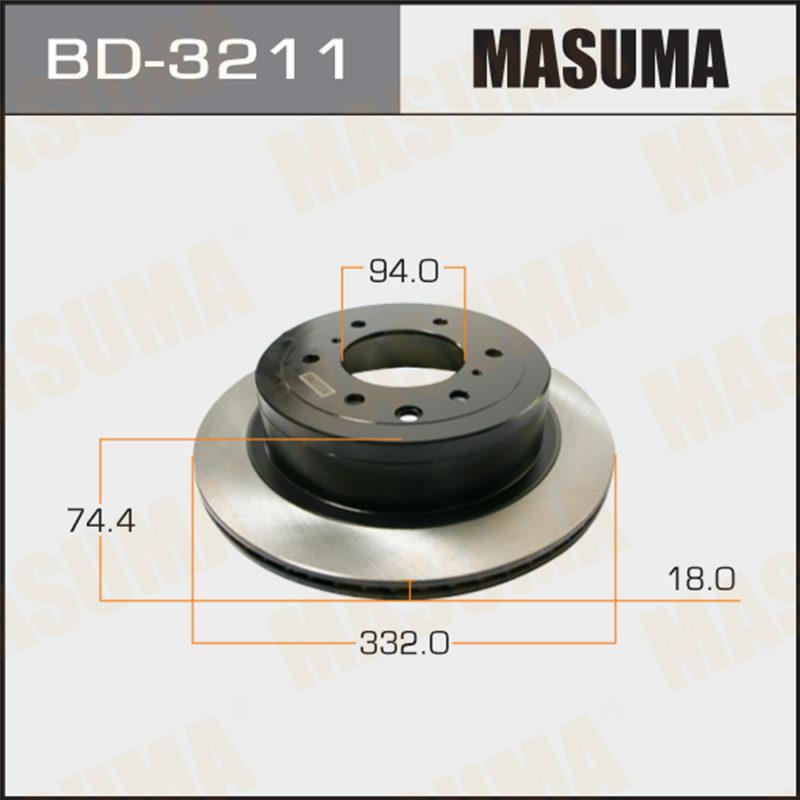 Диск тормозной MASUMA BD3211