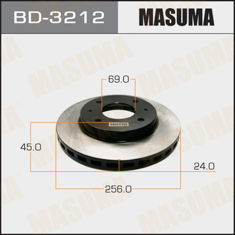 Диск тормозной MASUMA BD3212